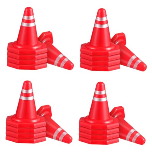 BESTonZON 24 Stück Mini Verkehrshütchen Teiliges für PP Material Leuchtende Farben für Verkehrserziehung und Kreative Spielformen BESTonZON 24 Stück Mini Verkehrshütchen Teiliges für PP Material Leuchtende Farben für Verkehrserziehung und Kreative Spielformen von BESTonZON