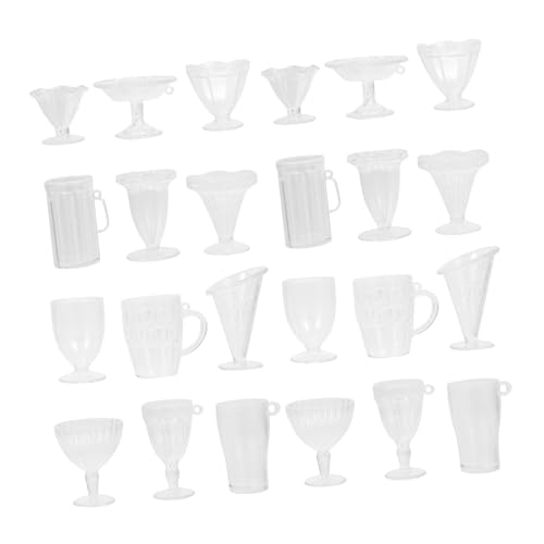 BESTonZON 24 Stück Miniatur Eiscreme Tassen Teiliges Set Puppenhaus Dekoration Realistische Mini Cups für DIY Mikrolandschaften als Kreatives Zubehör für Miniaturmodelle BESTonZON 24 Stück Miniatur Eiscreme Tassen Teiliges Set Puppenhaus Dekoration Realistische Mini Cups für DIY Mikrolandschaften als Kreatives Zubehör für Miniaturmodelle von BESTonZON