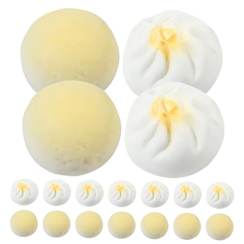 BESTonZON 24 Stück Miniatur Lebensmittel Modelle Teiliges aus Realistischen Chinesischen Dampfbrötchen für Puppenhäuser Dekorativ und Langlebig Perfektes Zubehör für Mini Küchen und BESTonZON 24 Stück Miniatur Lebensmittel Modelle Teiliges aus Realistischen Chinesischen Dampfbrötchen für Puppenhäuser Dekorativ und Langlebig Perfektes Zubehör für Mini Küchen und von BESTonZON