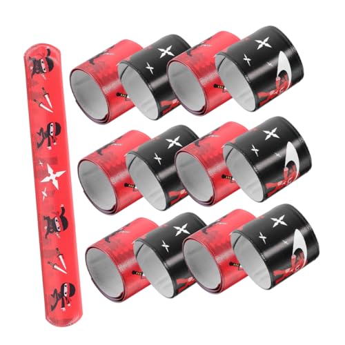 BESTonZON 24 Stück Ninja Schnapparmbänder Kindergeburtstag Mitgebsel Interaktive Spielzeuge für Ninja Themenpartys Robuste Leicht und Langlebig BESTonZON 24 Stück Ninja Schnapparmbänder Kindergeburtstag Mitgebsel Interaktive Spielzeuge für Ninja Themenpartys Robuste Leicht und Langlebig von BESTonZON