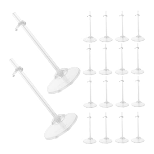 BESTonZON 24 Stück Puppenständer Puppenanzeigestand Puppenhalterung Displayhalter Für Figuren Figurenhalterbasis Actionfiguren Stehen Spielzeugständer Puppenanzeigehalter Transparent Plastik BESTonZON 24 Stück Puppenständer Puppenanzeigestand Puppenhalterung Displayhalter Für Figuren Figurenhalterbasis Actionfiguren Stehen Spielzeugständer Puppenanzeigehalter Transparent Plastik von BESTonZON