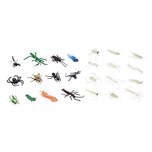 BESTonZON 24 Stück Teiliges Halloween Set Leuchtende Insekten und Tiere Realistische Gruselige Partydekoration Sichere Attrappen für Halloween Streiche und Festlichkeiten BESTonZON 24 Stück Teiliges Halloween Set Leuchtende Insekten und Tiere Realistische Gruselige Partydekoration Sichere Attrappen für Halloween Streiche und Festlichkeiten von BESTonZON
