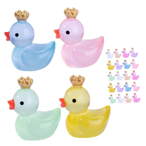 BESTonZON 24 Stück Teiliges Mini Resin Entenfiguren Leuchtende Kleine Dekofiguren im Dunkeln Detailreiche Kunstharz Enten für Puppenhaus Garten Auto und DIY Mikro Landschaften BESTonZON 24 Stück Teiliges Mini Resin Entenfiguren Leuchtende Kleine Dekofiguren im Dunkeln Detailreiche Kunstharz Enten für Puppenhaus Garten Auto und DIY Mikro Landschaften von BESTonZON