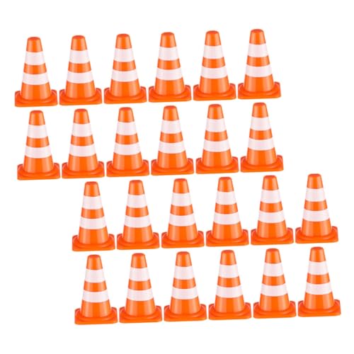 BESTonZON 24 Stück Teiliges Mini Verkehrsleitkegel Orange Miniatur Baustellenkegel Absperrkegel für Verkehrssicherheit Lernspielzeug für Jungen und Mädchen Familienspiel zur BESTonZON 24 Stück Teiliges Mini Verkehrsleitkegel Orange Miniatur Baustellenkegel Absperrkegel für Verkehrssicherheit Lernspielzeug für Jungen und Mädchen Familienspiel zur von BESTonZON
