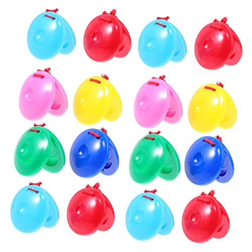 BESTonZON 24 Stück Teiliges Schlaginstrumente Set Bunte Kastagnetten für Frühe Bildung Musikinstrumente für Kleinkinder für Kleine Hände Leicht und Tragbar von BESTonZON
