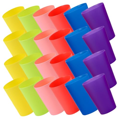 BESTonZON 24 Stück Teiliges Stapelbecher spielset aus Buntem Interaktives Party Reisespiel für Kleinkinder Fördert Feinmotorik Hand Auge koordination und Konzentration als Geschenk für von BESTonZON