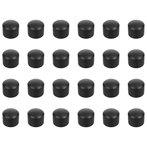 BESTonZON 24 Stück Tischfußball-Maschinenkappe Endkappen Fußballspieltisch Zubehör für Kickertische Schutz Tischfußball-Endschützer Tischkicker Stangenkappe Plastik Black BESTonZON 24 Stück Tischfußball-Maschinenkappe Endkappen Fußballspieltisch Zubehör für Kickertische Schutz Tischfußball-Endschützer Tischkicker Stangenkappe Plastik Black von BESTonZON