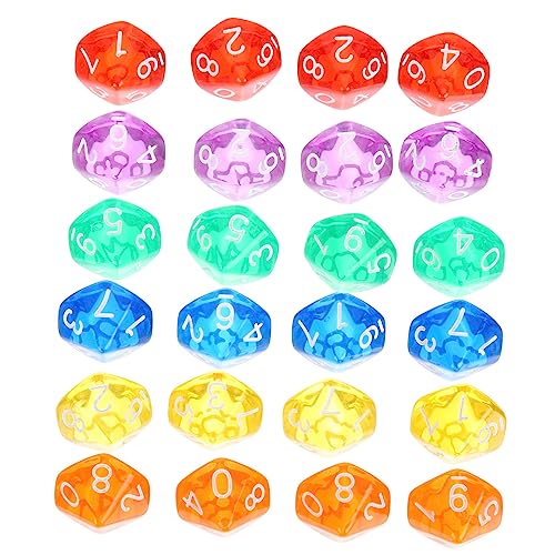 BESTonZON 24-teiliges Set Würfel Spiel Acryl von BESTonZON