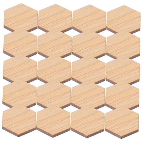 BESTonZON 24St Boden im Puppenhaus Teppich Heimwerken ästhetisch trimmen Miniature floorboards Miniature Furniture Bambus Kleiner Bodenbelag winziger Puppenhausboden winziger Boden von BESTonZON