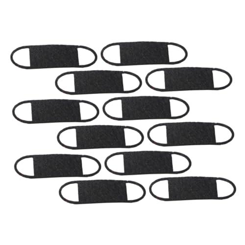 BESTonZON 24St Mini-Maske Mini-Stoffmaske Zubehör für Minipuppen Maske für Puppen Puppe DIY Gesichtsmaske Puppe Gesichtsmaske Zubehör für Puppenmasken Puppengesichtsmaske Requisiten Black von BESTonZON