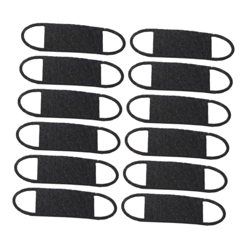 BESTonZON 24St Mini-Maske Puppe Gesichtsmaske Mini-Stoffmaske Maske für Puppe Minipuppenmaske Puppengesichtsmaske Requisiten Puppe DIY Gesichtsmaske Zubehör für Puppenmasken Black von BESTonZON