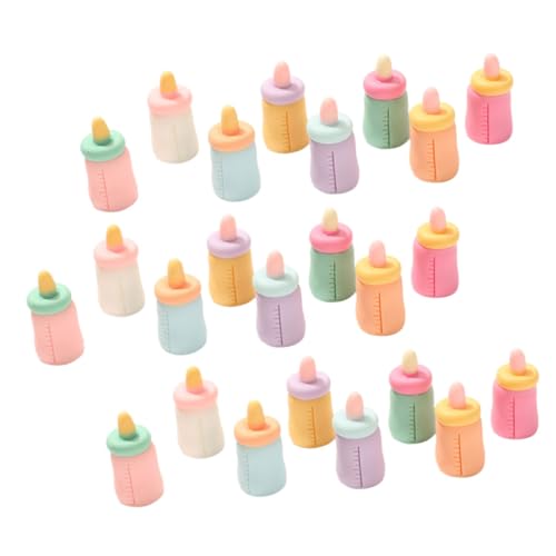 BESTonZON 24St Mini simulierte Babyflasche für kinderspielzeug Mini- -Essen Puppenflasche Modell vorgeben Rollenspiel-Minihausspielzeug Harz von BESTonZON