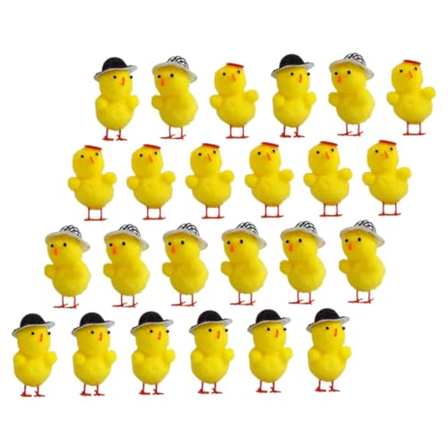 BESTonZON 24st Küken-Ornament Hase Stuffer Nest Figuren Huhn Kaninchen Gefülltes Hähnchen Ausgestopft Futterspender Tiere Küken Osterdeko Miniatur-osterküken Yellow Plüsch BESTonZON 24st Küken-Ornament Hase Stuffer Nest Figuren Huhn Kaninchen Gefülltes Hähnchen Ausgestopft Futterspender Tiere Küken Osterdeko Miniatur-osterküken Yellow Plüsch von BESTonZON