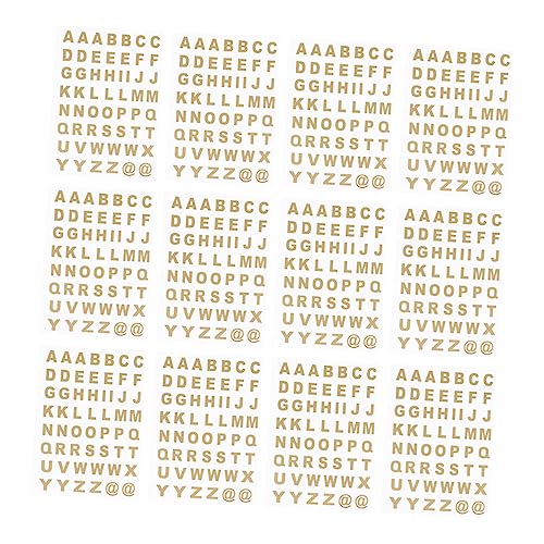 BESTonZON 25 Blatt Selbstklebende Alphabet Aufkleber Goldene Hot Stamping Buchstaben für Notizbuch und Scrapbook Transparente Buchstabensticker für Kreative Bastelprojekte BESTonZON 25 Blatt Selbstklebende Alphabet Aufkleber Goldene Hot Stamping Buchstaben für Notizbuch und Scrapbook Transparente Buchstabensticker für Kreative Bastelprojekte von BESTonZON