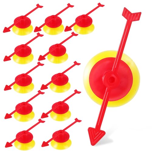 BESTonZON 25 STK Drehzeiger aus Kunststoff saugnäpfe sankastenspielsachen Rotierende Pfeile zappeln Plattenspieler Spiel Plastikzeiger Lotterierad-Pfeile Plastikpfeile von BESTonZON