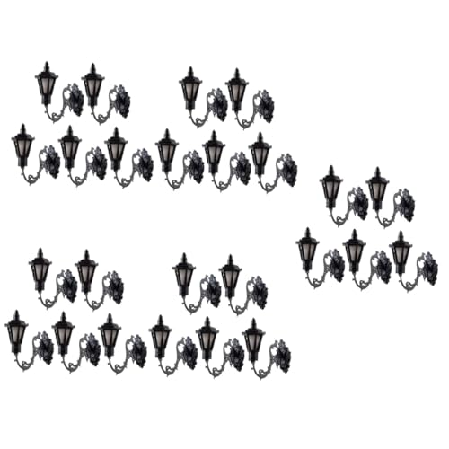 BESTonZON 25 STK Puppenhaus Wandleuchte Miniatur-led-Wandleuchte Tischlampe Miniaturvorräte Leuchtende Wandlampe Mini-landschaftslicht Mini-hausaccessoire Miniatursachen Abs Sandkasten Bahn von BESTonZON