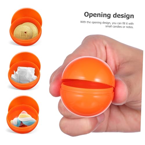 BESTonZON 25 Stück Lotteriekugeln aus Nahtlosem Kunststoff Orange Wiederverwendbare Tombola Kugeln für Gewinnspiele Partyspiele und Event Zubehör Hohl zum Befüllen mit Notizen BESTonZON 25 Stück Lotteriekugeln aus Nahtlosem Kunststoff Orange Wiederverwendbare Tombola Kugeln für Gewinnspiele Partyspiele und Event Zubehör Hohl zum Befüllen mit Notizen von BESTonZON