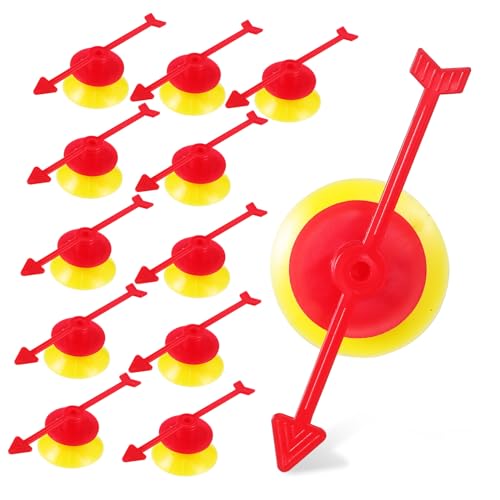 BESTonZON 25 Stück Teiliges Pfeilspiel aus Kunststoff mit Saugnapf Rot Gelbe Drehbare Spielpfeile für Brettspiele Kompakt und Farbenfroh als und Partyspielzubehör BESTonZON 25 Stück Teiliges Pfeilspiel aus Kunststoff mit Saugnapf Rot Gelbe Drehbare Spielpfeile für Brettspiele Kompakt und Farbenfroh als und Partyspielzubehör von BESTonZON