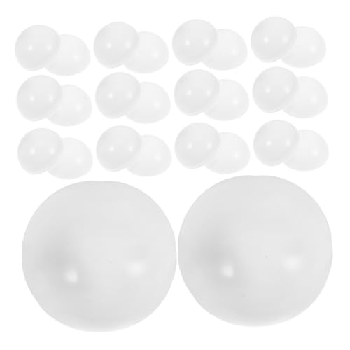 BESTonZON 25St Lotteriekugel partyspiele kunststoffkugeln Geschenkkugeln Kapseln für Spiele Spielzeugkapseln Kapseln für Verkaufsautomaten klare Bälle klare Kugel Plastik Weiß von BESTonZON