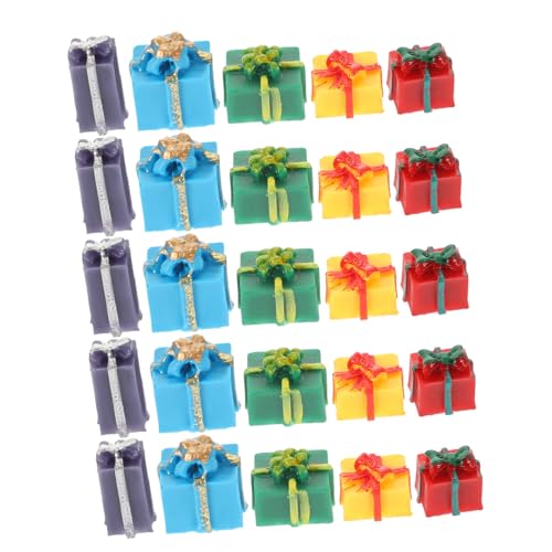 BESTonZON 25er Boxen Figuren Miniatur-weihnachtsschmuck Zubehör Für Puppenhäuser Türmodell Weihnachten Mini- Ornamente Mini-deko-Accessoire Boxen Mit Deckel Miniaturen Harz BESTonZON 25er Boxen Figuren Miniatur-weihnachtsschmuck Zubehör Für Puppenhäuser Türmodell Weihnachten Mini- Ornamente Mini-deko-Accessoire Boxen Mit Deckel Miniaturen Harz von BESTonZON