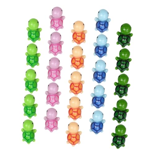 BESTonZON Figuren-Set Mit 25 Mini-schildkröten Aus Kunstharz Für Landschafts-Bonsai - Lustiges Spielzeug von BESTonZON