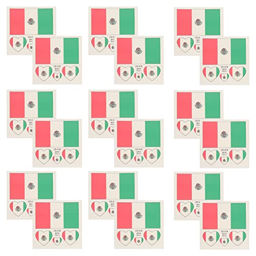 BESTonZON 25pcs Fußball Aufkleber Nationalen Flagge Aufkleber Temporäre Aufkleber Für Sport Veranstaltungen Karneval von BESTonZON