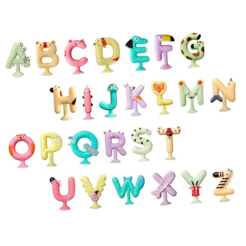 BESTonZON 26 Stück Teiliges Saugnapf Buchstaben mit Niedlichen Tiermotiven Alphabet Lernspiel für Interaktives Badewannen Wasserspielzeug Gedächtnis und Hand Auge Koordination BESTonZON 26 Stück Teiliges Saugnapf Buchstaben mit Niedlichen Tiermotiven Alphabet Lernspiel für Interaktives Badewannen Wasserspielzeug Gedächtnis und Hand Auge Koordination von BESTonZON