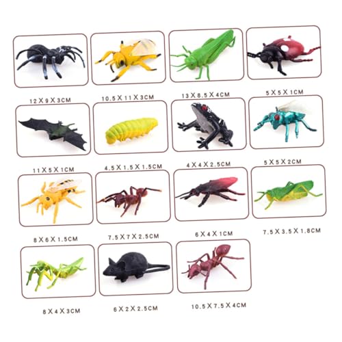 BESTonZON 27st Simuliertes Insektenmodell Mini-tiermodell Spielzeug Modelle Anzeige Vielfalt von BESTonZON