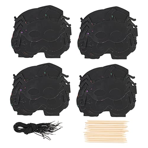 BESTonZON 28 Stück Teiliges Halloween Kratzmasken Bastelset für Kreativen Motiven für Halloween Partys Sichere Materialien Vielseitig Einsetzbar und Kindergärten BESTonZON 28 Stück Teiliges Halloween Kratzmasken Bastelset für Kreativen Motiven für Halloween Partys Sichere Materialien Vielseitig Einsetzbar und Kindergärten von BESTonZON