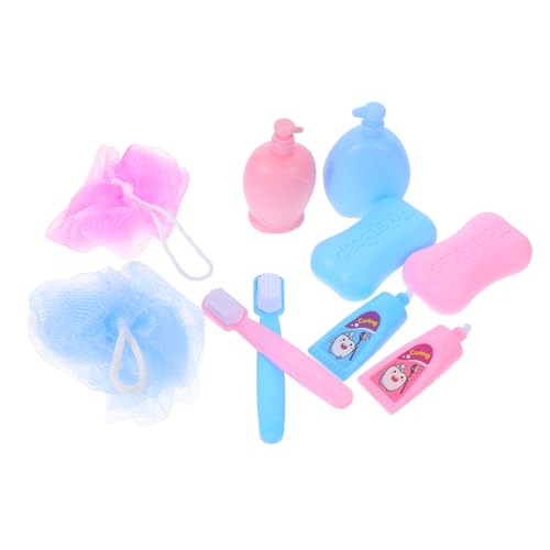 BESTonZON 2Er-Set Toilettenartikel für Puppen Mini-Statuen Kaninchenschwanz-Sets Hase Spielhausspielzeug“ verwendet: Puppen Badezimmer Zubehör Miniatur-Puppenhaus-Badewanne Puppenzahnbürste von BESTonZON