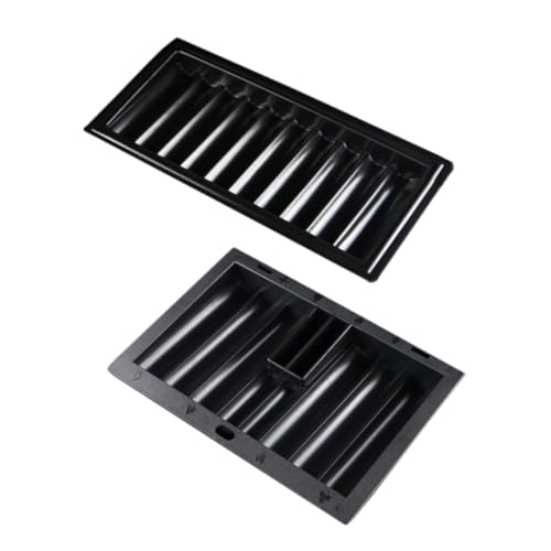 BESTonZON Tisch Poker Chip Rack Organisieren Poker Chips Dicke Kunststoff Tablett von BESTonZON