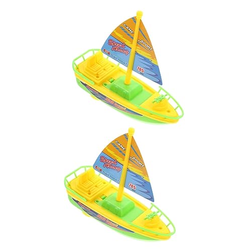 BESTonZON 2St Bad-Schnellboot-Spielzeug Strandspielzeug für Kleinkinder Mini-Spielzeug Badespielzeug für Babys Kinder wasserspielzeug Badespielzeug für Kleinkinder Babywanne Duschspielzeug von BESTonZON
