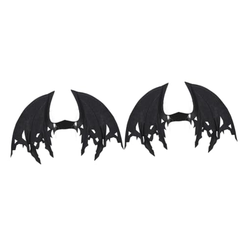 BESTonZON 2St Drachenflügel shöne bescherung camoing Maskiert Halloweenkostüm Drachen-Cosplay-Requisiten Kleider Kleidung Anzieh-Accessoire Schwarze Flügel bilden Zubehör schmücken Gritbo von BESTonZON