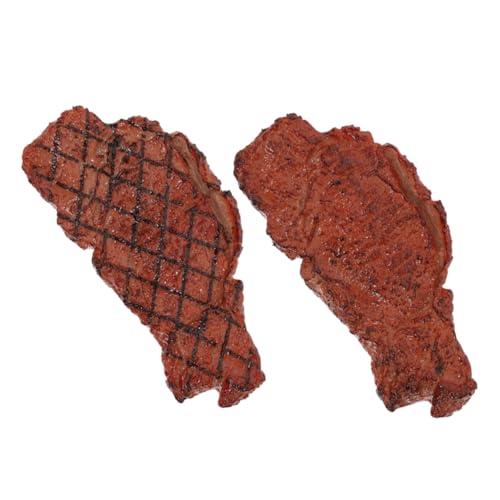 BESTonZON 2St Food-Modell für kinderspielzeug Mini-Essen Spielzeugnahrung Simulations-Steak- Stellen Sie Sich vor, Sie EIN Essensmodell Plastik Brown BESTonZON 2St Food-Modell für kinderspielzeug Mini-Essen Spielzeugnahrung Simulations-Steak- Stellen Sie Sich vor, Sie EIN Essensmodell Plastik Brown von BESTonZON