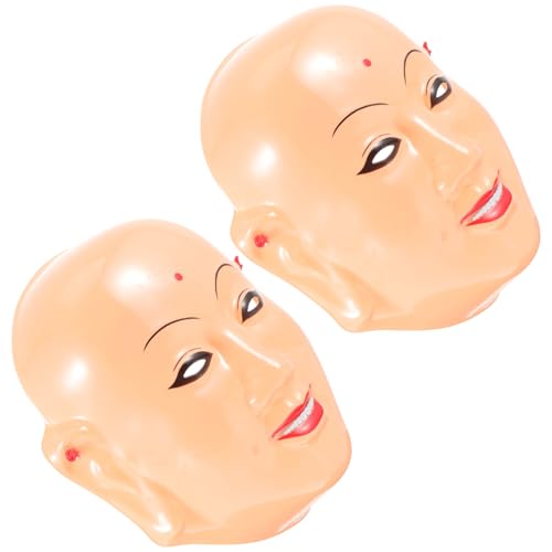 BESTonZON 2St Halloween-Gesichtsabdeckung Kostüm Halloween gruselig Maskerade Masken Cosplay Party-Streich- gruselige Halloween-Party-Maske schreckliche Halloween-Maske Plastik BESTonZON 2St Halloween-Gesichtsabdeckung Kostüm Halloween gruselig Maskerade Masken Cosplay Party-Streich- gruselige Halloween-Party-Maske schreckliche Halloween-Maske Plastik von BESTonZON