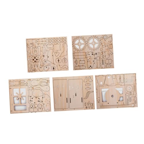 BESTonZON 2st Holzpuzzle Stereoskopisches Puzzle Montagepuzzle Mechanische Puzzles Aus Holz Rätsel Für Erwachsene Kunsthandwerk Für Erwachsene Mechanische Stichsäge Schmücken 3D Hölzern von BESTonZON