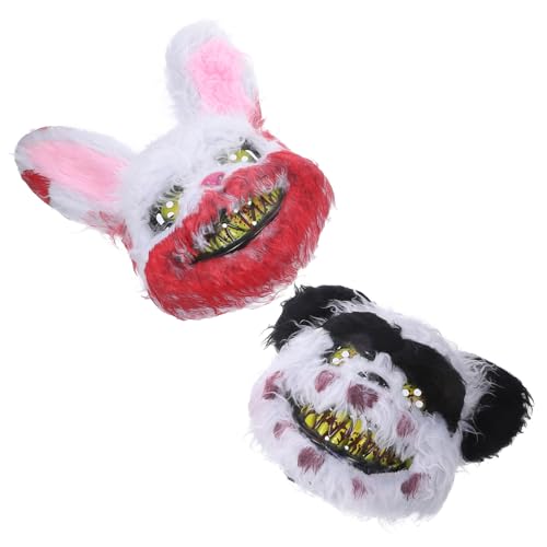 BESTonZON 2St Horror-Maske halloween masken halloweenmaske Bloody mask horror masken halloween-masken Hase lustig Kaninchen unheimlich Plüsch-Gesichtsbedeckungen schreckliche masken Plastik BESTonZON 2St Horror-Maske halloween masken halloweenmaske Bloody mask horror masken halloween-masken Hase lustig Kaninchen unheimlich Plüsch-Gesichtsbedeckungen schreckliche masken Plastik von BESTonZON
