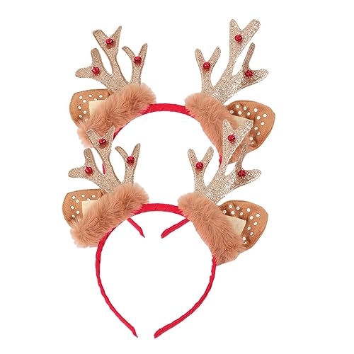 BESTonZON 2St Kopfschmuck aus weihnachtlichem Geweih Hirschgeweih Stirnband Geweih Kostümzubehör Weihnachtsgeweih Haarreif Rentiergeweih Kopfschmuck weihnachtsbaum deko tischdeko Plastik BESTonZON 2St Kopfschmuck aus weihnachtlichem Geweih Hirschgeweih Stirnband Geweih Kostümzubehör Weihnachtsgeweih Haarreif Rentiergeweih Kopfschmuck weihnachtsbaum deko tischdeko Plastik von BESTonZON