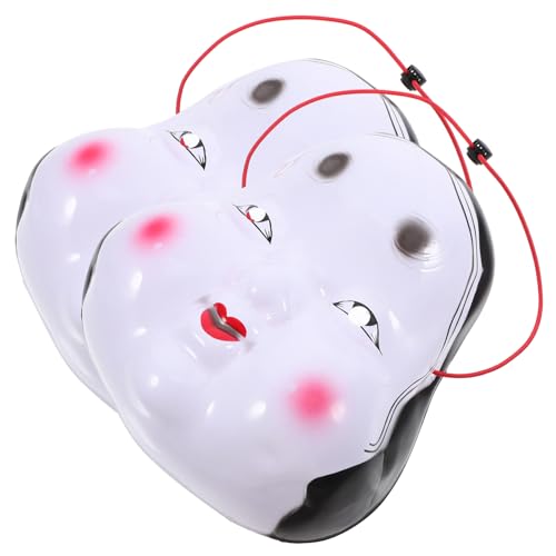 BESTonZON 2St Maske halloween heeloween hbz weihnachten ausgerechnet weihnachten Verkleidung weihnachtskissen weihnachtsgeschnke schlüpfeier Kostüm Cosplay Gesicht Mantel schmücken Plastik von BESTonZON