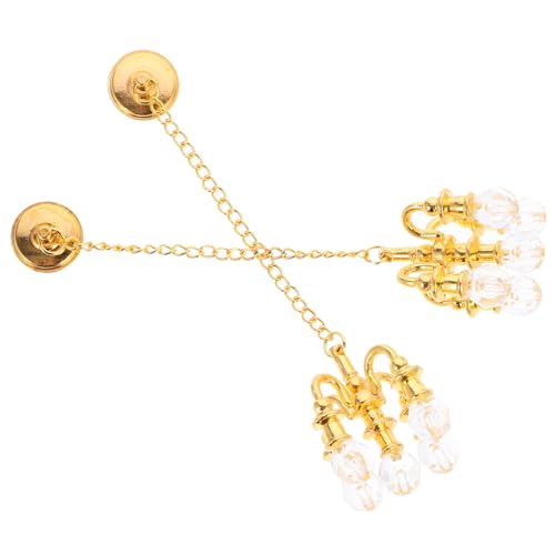 BESTonZON 2St Mini-Kristallleuchter drinnen Machen Sie es Mini-Essen Vorrichtungen Puppenhaus Decke kristall anhänger kristallanhänger DIY hängende Dekore Lampen Anhänger Legierung Golden BESTonZON 2St Mini-Kristallleuchter drinnen Machen Sie es Mini-Essen Vorrichtungen Puppenhaus Decke kristall anhänger kristallanhänger DIY hängende Dekore Lampen Anhänger Legierung Golden von BESTonZON