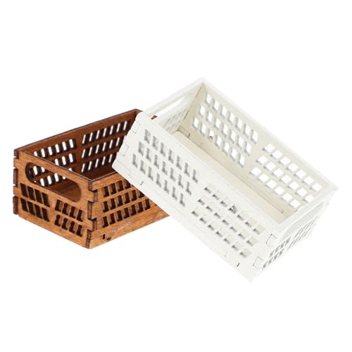 BESTonZON 2St Mini-Puppenhaus Puppenhaus-Bausatz Aufbewahrungskorb Puppenhaus Bücherregal Weidenkorb Storage Boxes aufbwahrungs-Box mini Scale Miniatur-Korb- Desktop-Mini-Möbel hölzern BESTonZON 2St Mini-Puppenhaus Puppenhaus-Bausatz Aufbewahrungskorb Puppenhaus Bücherregal Weidenkorb Storage Boxes aufbwahrungs-Box mini Scale Miniatur-Korb- Desktop-Mini-Möbel hölzern von BESTonZON