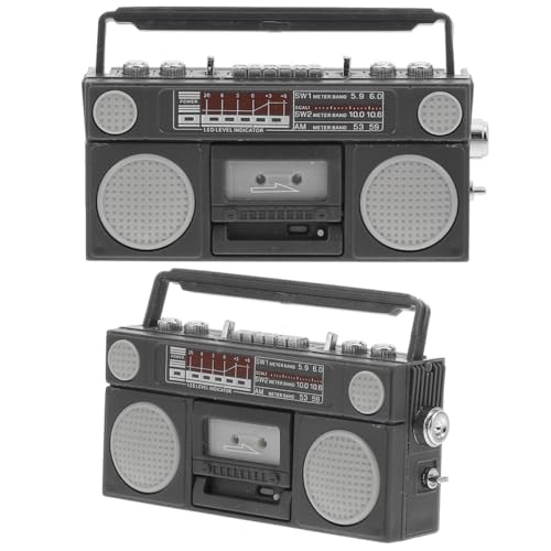 BESTonZON 2St Modell Radio Vintage Decor Miniature House Klassisches Radio Design kleines Tischradio kleine Funkgeräte Radios Mini-Radio- Vintage winzige Radiomodelle Plastik Black BESTonZON 2St Modell Radio Vintage Decor Miniature House Klassisches Radio Design kleines Tischradio kleine Funkgeräte Radios Mini-Radio- Vintage winzige Radiomodelle Plastik Black von BESTonZON