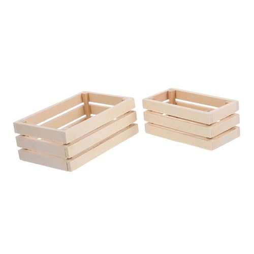 BESTonZON 2St Puppenhaus-Aufbewahrungskorb Dekoration holzspielzeug Miniaturornament Mini-Ornamente zum Basteln Puppenhaus-Miniatur Miniaturkiste Miniaturen zum Basteln Mini-Kisten- BESTonZON 2St Puppenhaus-Aufbewahrungskorb Dekoration holzspielzeug Miniaturornament Mini-Ornamente zum Basteln Puppenhaus-Miniatur Miniaturkiste Miniaturen zum Basteln Mini-Kisten- von BESTonZON