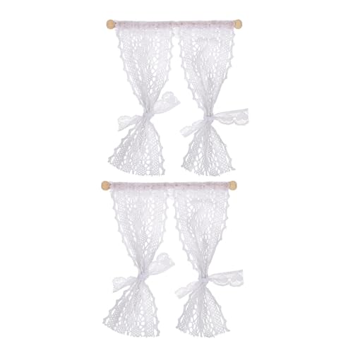 BESTonZON 2St Puppenhaus Vorhang klein kleinfenster Baumwoll gardinen tür Vorhang vorhänge Spitze verkleidungsaccessoires Miniatures Fenstervorhang-Requisite Szenenstütze BESTonZON 2St Puppenhaus Vorhang klein kleinfenster Baumwoll gardinen tür Vorhang vorhänge Spitze verkleidungsaccessoires Miniatures Fenstervorhang-Requisite Szenenstütze von BESTonZON