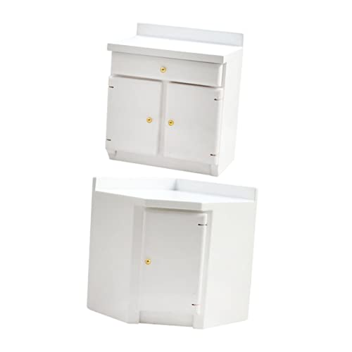 BESTonZON 2St Simulationsschrank Puppenhäuser Miniatur-Schrankmodell Mini-Puppenhausmöbel für kindergeschenke Miniaturmöbel und Accessoires Puppenmöbel hölzern Weiß BESTonZON 2St Simulationsschrank Puppenhäuser Miniatur-Schrankmodell Mini-Puppenhausmöbel für kindergeschenke Miniaturmöbel und Accessoires Puppenmöbel hölzern Weiß von BESTonZON