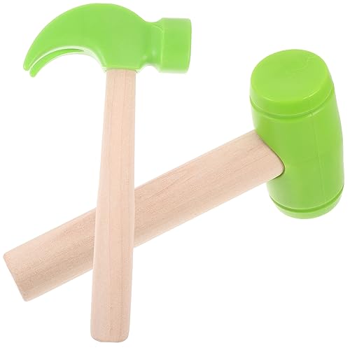 BESTonZON 2St Simulationswerkzeuge für werkzeugset Werkzeug-Sets geschenkset kinderwerkzeugkoffer Hammerspielzeug für gefälschter Hammer Babyspielzeug Holz von BESTonZON