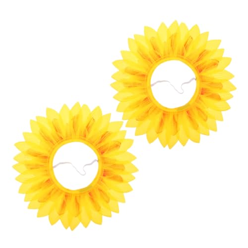 BESTonZON 2St Sonnenblumenkopfbedeckung Sonnenblumen Kopfband Kopfstück Kopfbedeckung Hut Abschlusshut mit Quaste Haarschmuck aus Sonnenblumen Blumen Kostüm Kopfbedeckung Yellow BESTonZON 2St Sonnenblumenkopfbedeckung Sonnenblumen Kopfband Kopfstück Kopfbedeckung Hut Abschlusshut mit Quaste Haarschmuck aus Sonnenblumen Blumen Kostüm Kopfbedeckung Yellow von BESTonZON