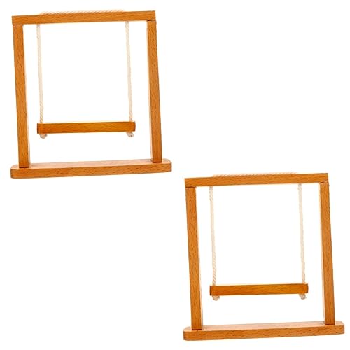 BESTonZON 2St Swing-Modell kinderzimmerdeko Room Decoration Swish Miniatur Puppenhausmöbel Puppenhaus aus Holz Spielzeug Puppenhaus Schaukel Veranda-Schaukel-Ornament hölzern Ornamente BESTonZON 2St Swing-Modell kinderzimmerdeko Room Decoration Swish Miniatur Puppenhausmöbel Puppenhaus aus Holz Spielzeug Puppenhaus Schaukel Veranda-Schaukel-Ornament hölzern Ornamente von BESTonZON