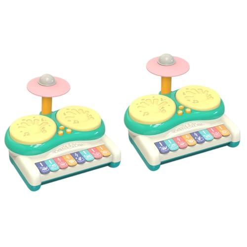 BESTonZON 2St Trommelinstrument kinderinstrumente Kinder musikinstrumente -Instrumente Musikspielzeug für Babys Spielzeug für Kleinkinder Spielzeuge tragbares Trommelspielzeug Puzzle von BESTonZON