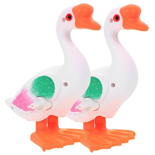 BESTonZON 2St Uhrwerk Gans Cartoon- Taubenspielzeug Haustier Vogelspielzeug Wickelspielzeug für kinderspielzeug Uhrwerkspielzeug Kindergans Uhrwerk Abs von BESTonZON
